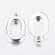 Rack Plated Zinc Alloy Number Charms PALLOY-A062-0S-NR-2