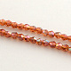 Fili di perle di vetro placcato X-EGLA-R094-4mm-11-1