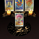 4 soporte para cartas de tarot de madera de 4 estilos. DJEW-WH0041-008-2