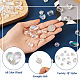 Cheriswelry 90pcs 6 style uv placage transparent arc-en-ciel perles acryliques irisées OACR-CW0001-04-5