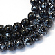 Chapelets de perles rondes en verre peint de cuisson X-DGLA-Q019-8mm-73-1