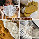 Wooden Square Frame Crochet Ruler DIY-WH0536-009-6