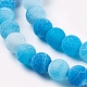 Natural Crackle Agate Beads Strands G-G055-6mm-2-3