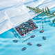 Sunnyclue 1 boîte de 50 pièces de perles de tortue de mer en métal FIND-SC0003-67-7