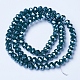 Chapelets de perles en verre électroplaqué EGLA-A034-P4mm-A14-2