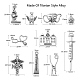 100 pièces 10 style dentiste thème pendentifs en alliage de style tibétain TIBEP-CJ0001-81-2