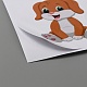 Autocollants d'animaux de bande dessinée en papier DIY-WH0004-13-2