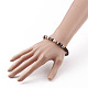 Polymer Ton Heishi Perlen Stretch Armbänder BJEW-JB05811-05-4