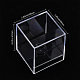正方形の透明なアクリル野球の陳列ケース  防塵野球収納ホルダー  正方形  透明  完成品：9.8x9.8x11.2cm CON-WH0092-19-2