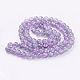 Spray Painted Crackle Glass Beads Strands CCG-Q002-10mm-02-2