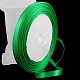 Ruban de satin vert de 1/2 pouce (12 mm) pour la décoration de fête de bricolage X-RC12mmY019-2