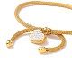Kristall-Strass-Herz-Charme-Schieber-Armband mit runder Maschenkette für Frauen BJEW-C013-05G-3