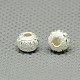925 perles d'espacement texturées en argent sterling STER-A067-475-1