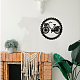 鉄の壁の芸術の装飾  フロントポーチ用  リビングルーム  キッチン  マットなスタイル  自転車  300x1mm HJEW-WH0067-228-7