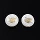 12 pièces 12 motifs perles de coquille d'eau douce naturelles SHEL-N003-32-2
