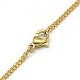 Trendy Unisex 201 Stainless Steel Twisted Chain Necklaces NJEW-L043-44G-3