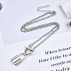 (vente d'usine de fêtes de bijoux) colliers pendentifs en alliage de zinc NJEW-N047-001-RS-5