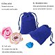 NBEADS 18 Pcs Velvet Pouches Jewellery Gift Bags Wedding Favor Bags with Drawstrings for Wedding Favor Packaging TP-NB0001-02-5