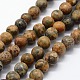 Chapelets de perles de jaspe en peau de léopard naturel G-I199-04-10mm-1