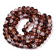 Transparent Crackle Baking Painted Glass Beads Strands DGLA-T003-01C-16-2