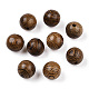 Perles en bois de wengé naturel WOOD-S659-17-LF-1