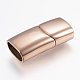 304 Stainless Steel Magnetic Clasps with Glue-in Ends STAS-F130-80RG-1