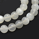 Natürlichen weißen Mondstein Perlen Stränge X-G-P335-04-4mm-3