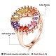 925 anillos de plata de ley en forma de rosquilla RJEW-BB67086-7-6