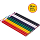 Benecreat 12pcs 6 farbige wasserlösliche Bleistift-Nachverfolgungswerkzeuge für Schneider-Nähmarkierungen und Schülerzeichnungen TOOL-BC0003-01-2