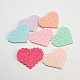 Mixed Color Opaque Resin Heart Cabochons X-RESI-I006-M-1
