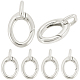 6 Stück Messing-Federtorringe&nbsp;KK-SC0008-02P-1