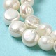 Fili di perle di perle d'acqua dolce coltivate naturali PEAR-E017-05-4