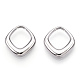 Rhodium Plated 925 Sterling Silver Charms STER-T004-69P-2