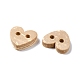 Carved 2-hole Basic Sewing Button Shaped in Heart NNA0YZA-2