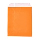 環境に優しいクラフト紙袋  ギフトバッグ  ショッピングバッグ  長方形  オレンジ  18x13x0.02cm AJEW-M207-C01-02-2