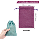 Burlap Packing Pouches Drawstring Bags ABAG-BC0001-17-5
