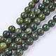 Brins de perles de jaspe verts naturels G-G722-8mm-1