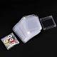 透明PVCボックスキャンディートリートギフトボックス  結婚披露宴のベビーシャワーの荷箱のため  正方形  透明  6x6x1cm  50個/セット CON-BC0006-66-5