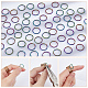 CHGCRAFT 60Pcs Rainbow Open Jump Rings 304 Stainless Steel Jump Rings Plating Jump Rings for Necklace Bracelet Earrings Making STAS-CA0001-72-4