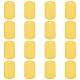 ベネクリエイトアルミビッグペンダント  空白タグのスタンプ  角が丸い長方形  ゴールデンロッド  50x29x1mm  穴：3.5mm  30個/箱 ALUM-BC0001-58-1