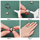 Sunnyclue kit de fabricación de anillos de dedo de diy DIY-SC0017-75-4