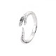 Открытое кольцо-манжета из змеиного сплава для мужчин и женщин RJEW-N029-107-3