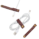 Schluchthandwerk 20 Stk. Leder Kabelbinder Kabelbinder Kabelorganisatoren Kabelmanagement für USB-Kabel Kopfhörerkabel FIND-GF0001-04-3