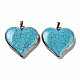 Synthetic Turquoise Pendants G-Q998-022A-1