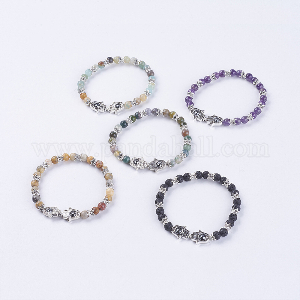 Wholesale Natural Gemstone Stretch Bracelets