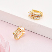 Серьги-манжеты из циркония KK-T074-28G