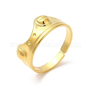 Ion Plating(IP) 304 Stainless Steel Cuff Finger Rings RJEW-L107-008G