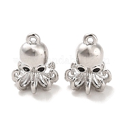Латунные микро-паве черные кубические циркониевые подвески KK-C054-24P