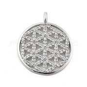 Латунные микро проложить кубического циркония подвески KK-L228-33P