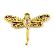 Ion Plating(IP) Real 18K Gold Plated 304 Stainless Steel Rhinestone Pendants STAS-P341-06G-02